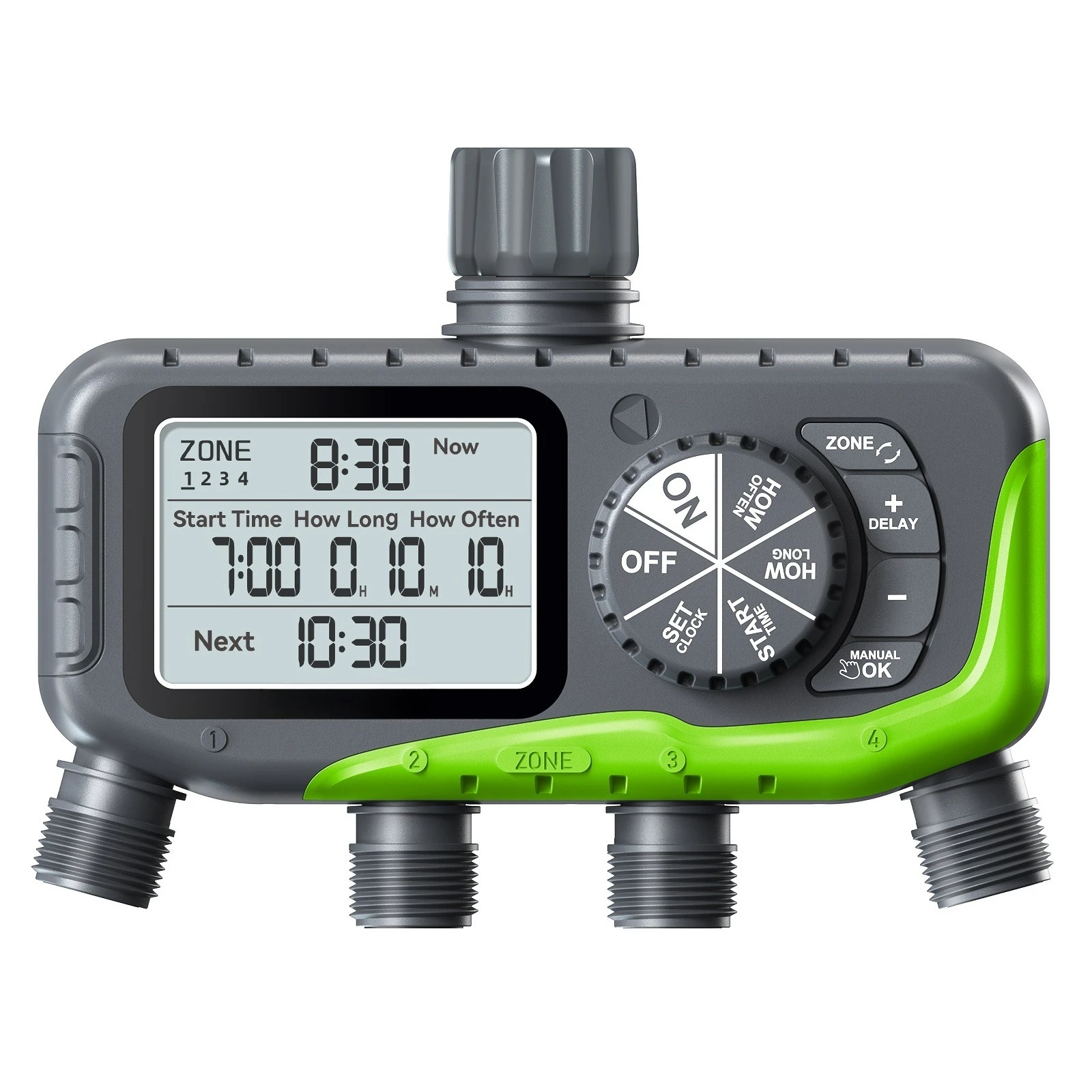 Four-way irrigation controller
