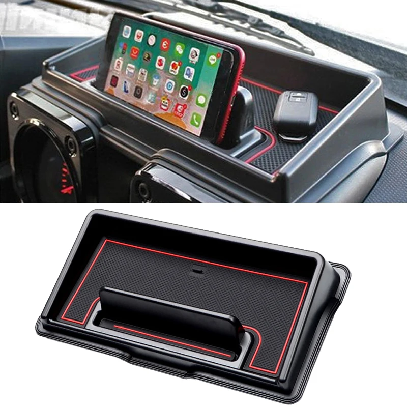 

Салон автомобиля, ящик для хранения приборной панели, держатель для лотка, органайзер для центральных консолей, подставка для телефона, кронштейн для Suzuki Jimny 2019 2020