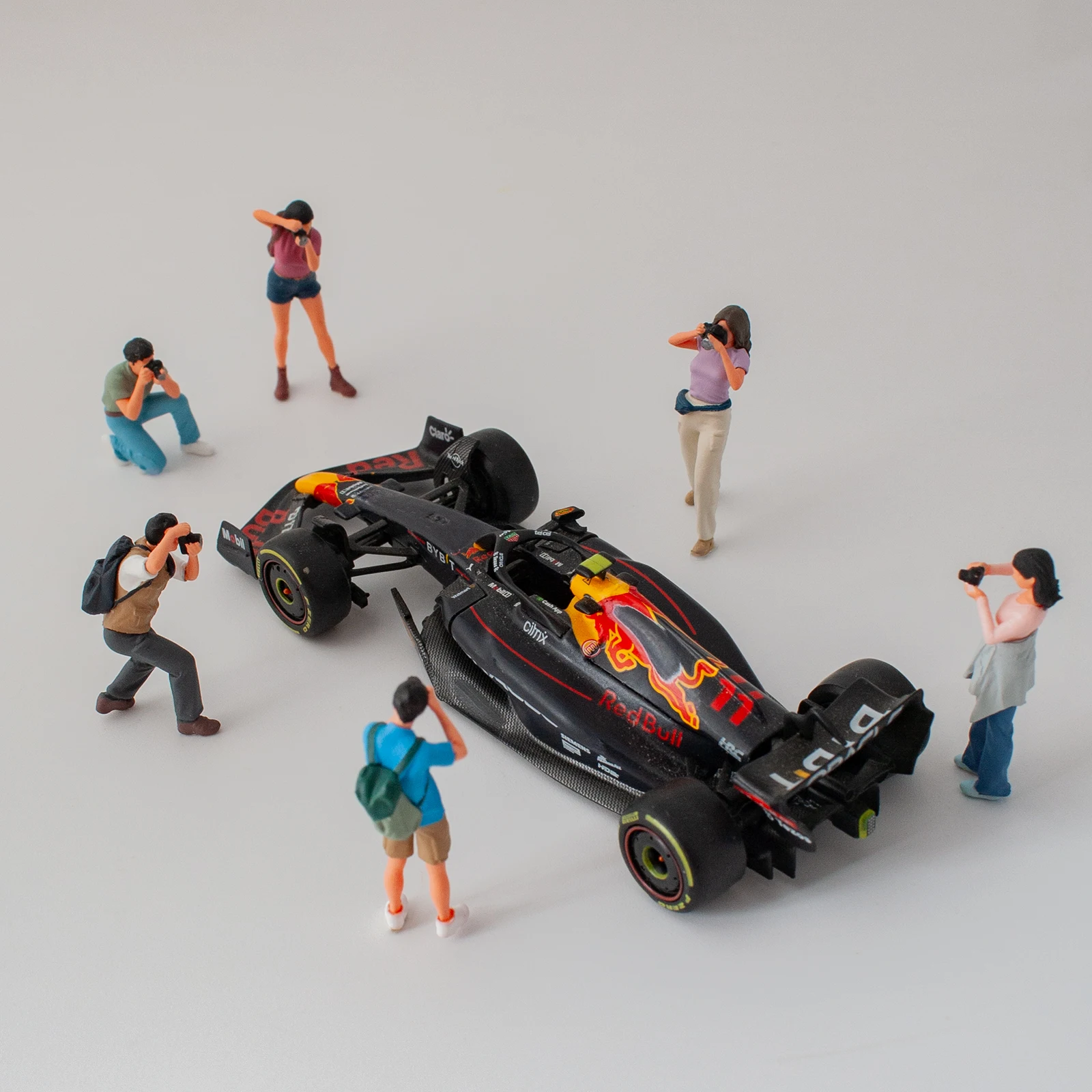 Resin Diorama 1/64 Scale Miniature Figures Minifigure Model Kit Model Props Creative Photography Display Collection Decoration