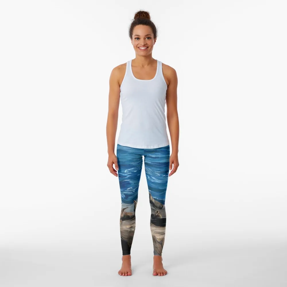 Leggings Sea Lions pantaloncini da allenamento per pantaloni sportivi fitness Leggings sportivi da donna