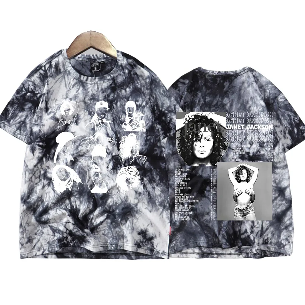 Janet Jackson Together Again Summer 2024  Tie Dye Tshirts Women