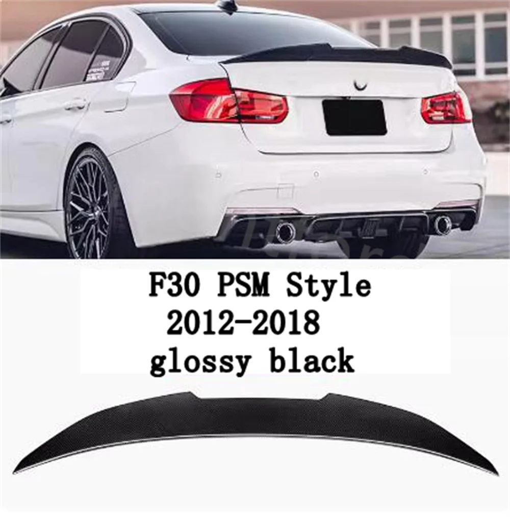 Rear Spoiler Lip MP M4 PSM Style Wing For BMW 3-Series E90 E92 F30 G20 2006-2024 Tail Boot Wing Gloss Black  Retrofit