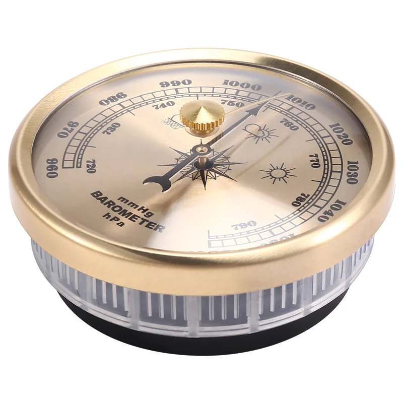 AED7-70Mm Atmospheric Home Barometer Weather Forecasting Instrument Aneroid Barometer Gas Pressure Gauge