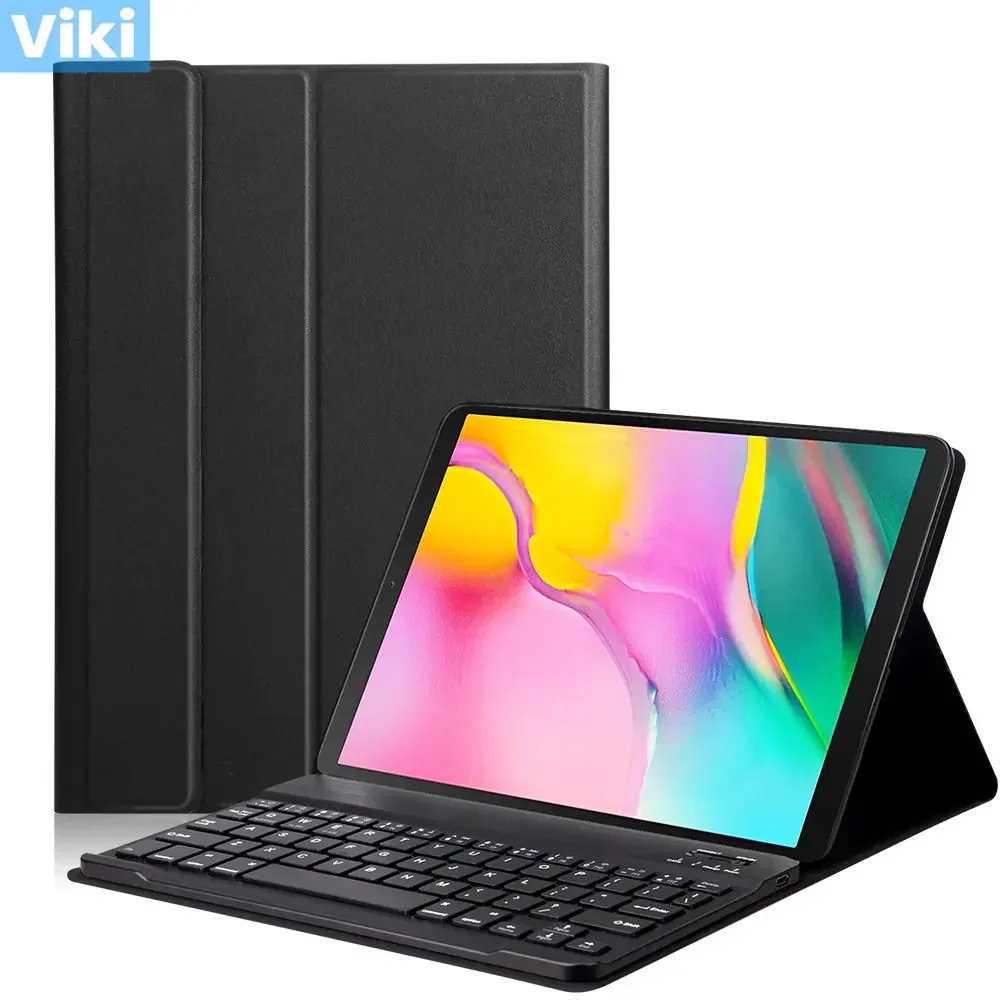 For Samsung Galaxy Tab S8 S7 11'' Wireless Bluetooth Keyboard Case  S5E T720 725 Tab A7 Lite Leather Protective Cover Anti-fall