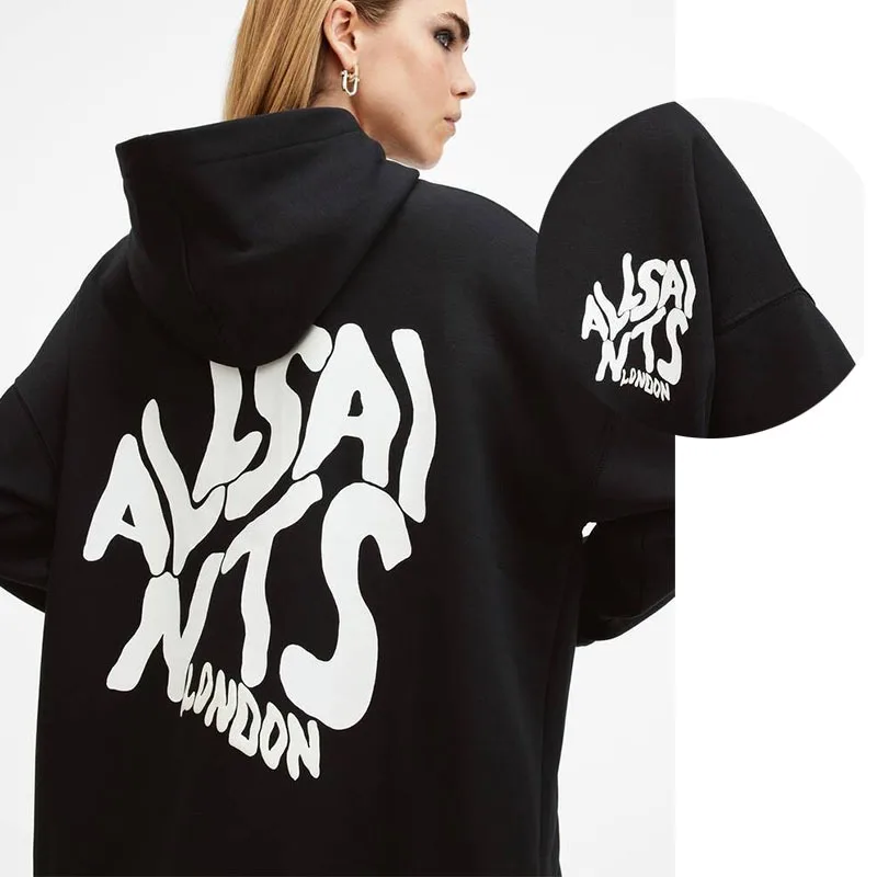 2025 New Vans Hoodies Letter Allsa Iinta Printing Pullover  Cotton Fleece Hoodie Women Harajuku Aesthetic Long Sleeve Sweatshirt