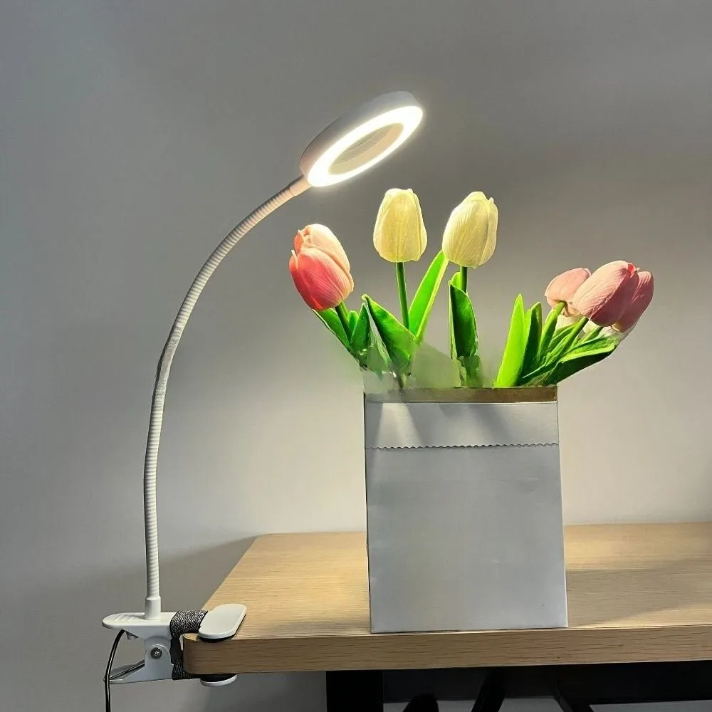 5X التكبير LED مصباح عدسة مكبرة مستويات قابلة للتعديل مرنة العدسة المكبر مصباح الطاولة حماية العين 3-color الضوء #4