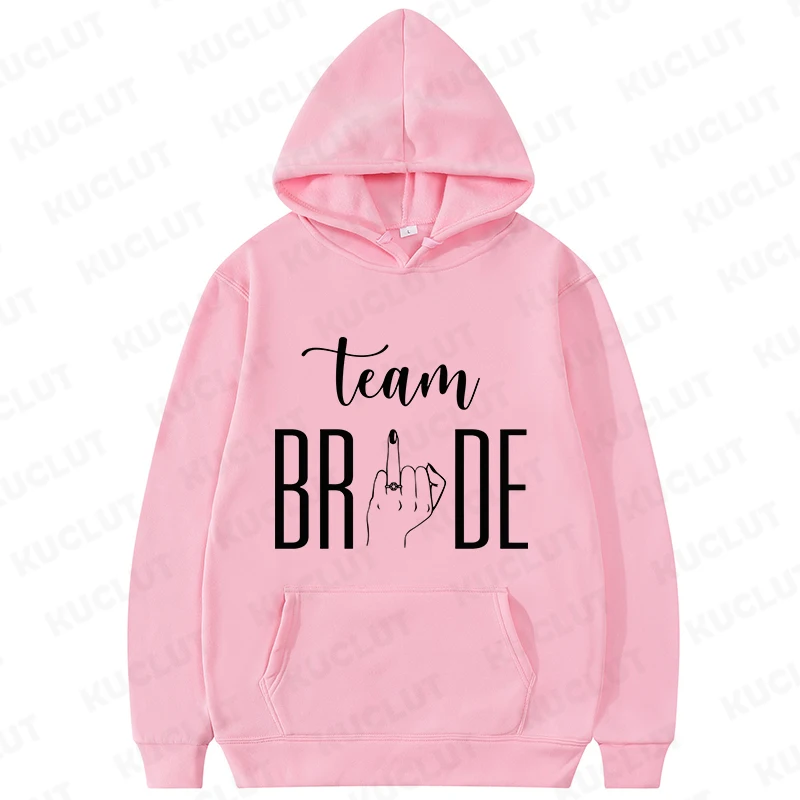 Braut Squad Hoodies Frauen Mode Langarm Sweatshirts Frauen lässig Harajuku Streetwear Pullover Braut Party Trainings anzug Tops