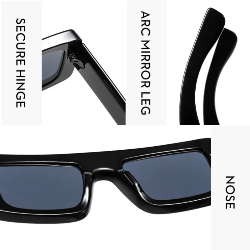 نظارات شمسية مربعة كاجوال عصرية للنساء والرجال بتصميم أصلي نظارات شمسية ظلال UV400 #6