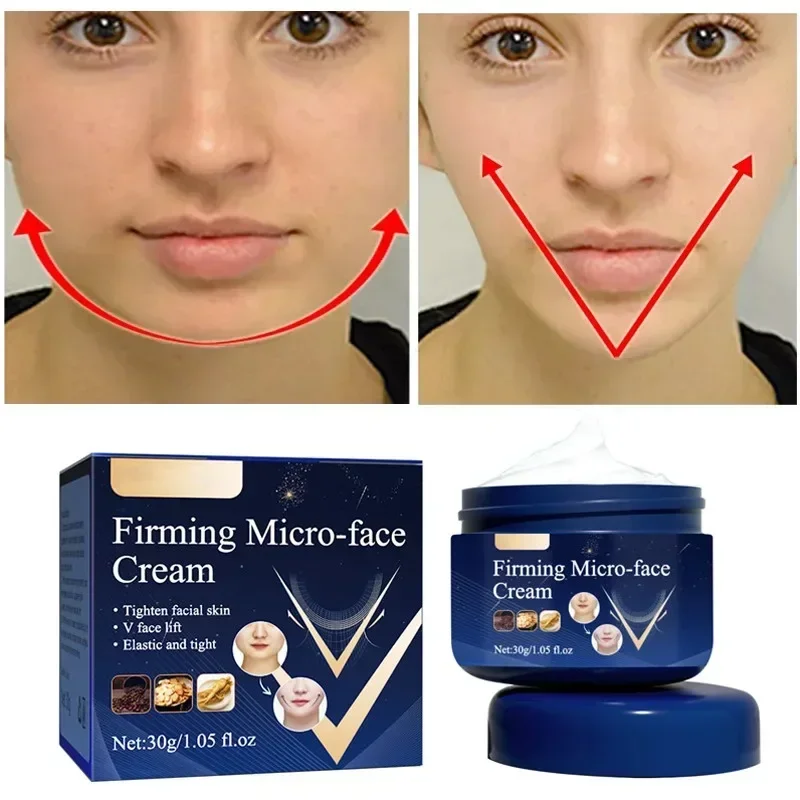 V Shape Slimming Cream Face-lift Removal Double Chin Firming Tighten Mandibular Line Slimming Muscle Women Fat Burning Cream 30g