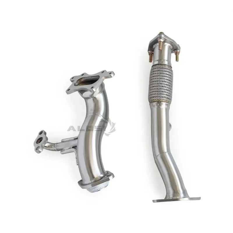 304 stainless racing exhaust header manifold with flex pipe engineered for Honda Jazz 1 point 5 direct bolt on