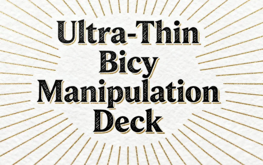 

Ультратонкая колода для велосипедной манипуляции - 2-цветные красные, синие покерные карты для крупным планом, реквизит для фокусов фокусников