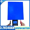 A급 3.2V 340AH 리튬인산철(LiFePO4) 충전식 배터리 10000 사이클 DIY 12V 24V 48V 배터리 팩 골프 태양광 에너지 캠핑 면세 3