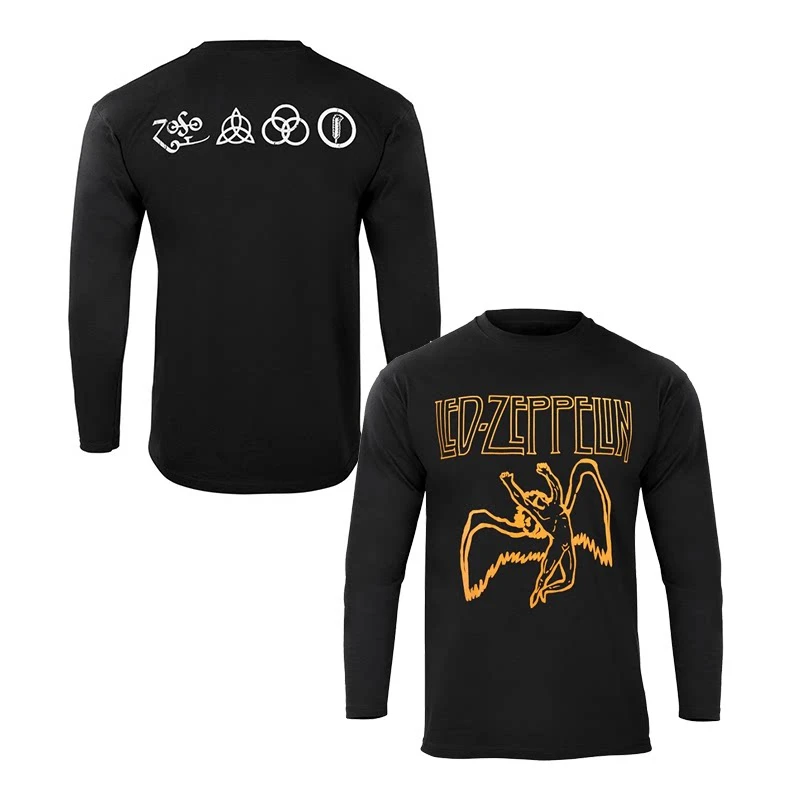 2026 Retro Winter- und Herbst-Hoodie für Männer und Frauen - Led Zeppelin Band Rock Punk Kapuzenpullover Jacke – Detail 2