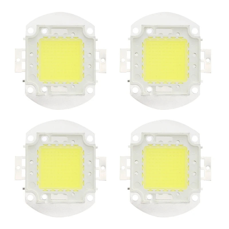 

4X DC 32 - 34V 100W 7500 LM 6500K High Power The LED Power Indicator Light Chip - White