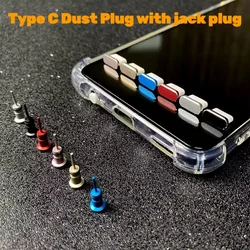 Type C Plug Dust Plug 3.5mm Earphone Jack Sim Card USB Type-C Anti Dust Plug For Samsung S10 S9 S8 Note 8 9 Huawei P10 P20 P30
