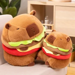 Capybara Plush Toy In The Shape Of A 45cm/17.7inch Hamburger Capibara Plush Toys In The Shape Of A Hamburger Best Holiday Gifts