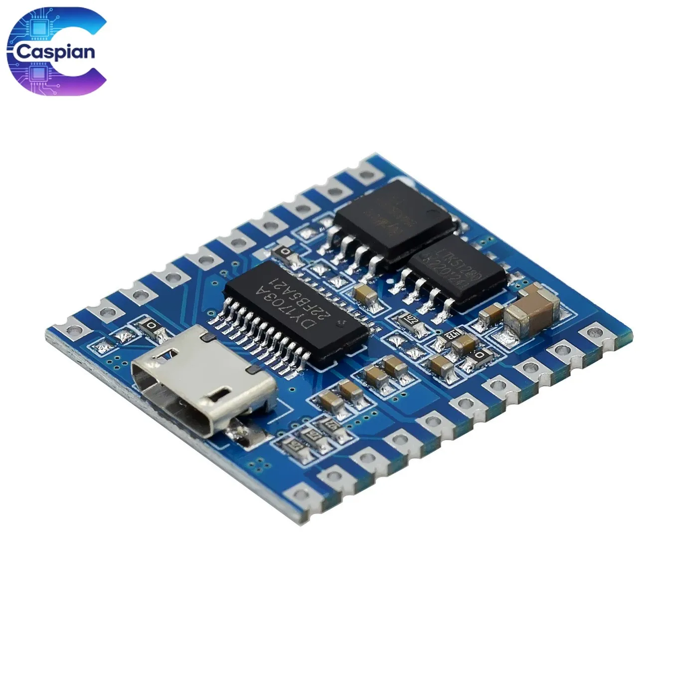 DY-SV19R Voice Playback Module MP3 WAV Decoder 32Bit Audio Module UART & IO Trigger USB Download Built-In Flash Storage