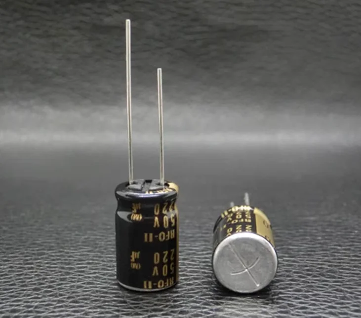 

20 шт./лот, оригинальный ELNA RFO-II лысая версия, 50 В, 220 мкФ, аудио электролитический конденсатор, бесплатная доставка