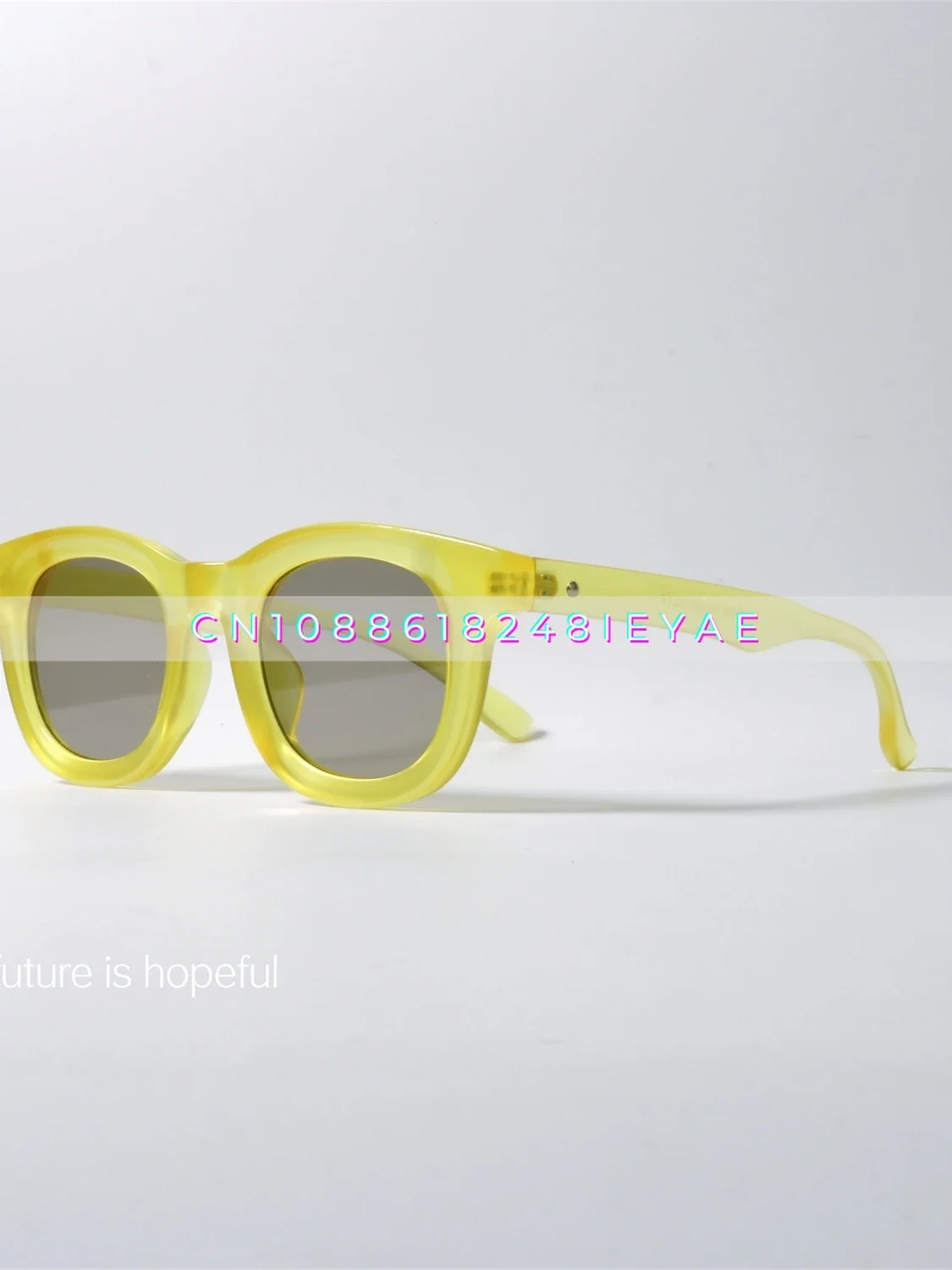 Avocado Fresh Sunglasses Uv400 Anti-ultraviolet Radiation Niche Sunglasses