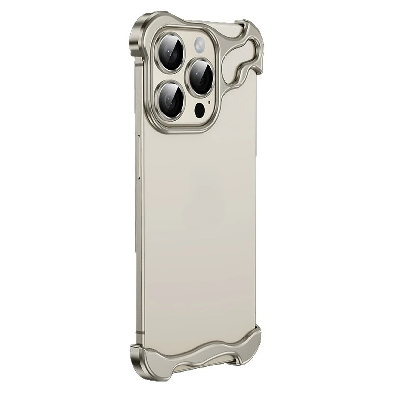 

Special-shaped metal corner pad, suitable iPhone16 mobile phone case, with its own lens film, Apple 15 hollow heat dissipation