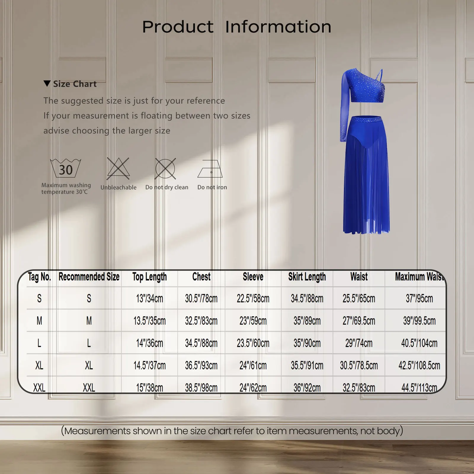 レディースモダンリリカルダンスシャイニーラインストーン衣装ワンロングスリーブストラップバッククロップトップイレギュラーヘムスカートラテンダンス用