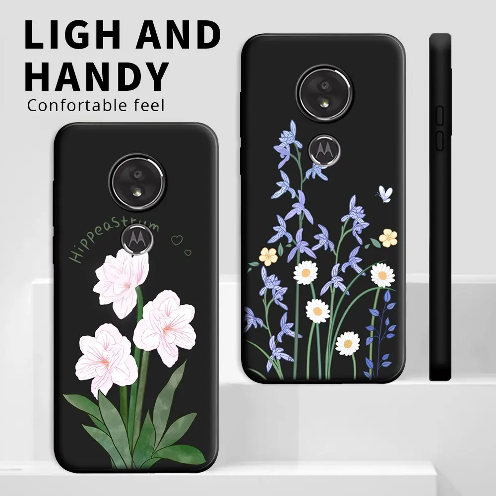 For Motorola Moto G6 Play Plus Case Cartoon Cute Cat Flower Shockproof Silicone Soft Phone Case For Moto G7 Power Back Cover