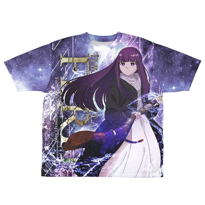 Anime Frieren: Beyond Journey's End Character Fern Casual Short Sleeve T-Shirt Unisex Men Women Short Sleeve Tops