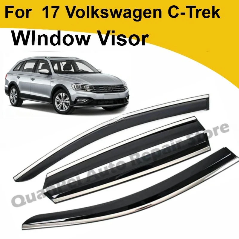 For Volkswagen Weiling 2017 Rain Guards Door Window Visors Eyebrows Rain Deflectors Automotive Accessories