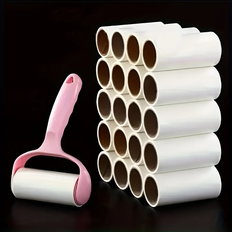 1/6pc Sticky Lint Roller Velvet Brush Hand-tear Replaceable Roll for Clothing Carpets Car Seats Pets Hair Removal Cleaning Tool