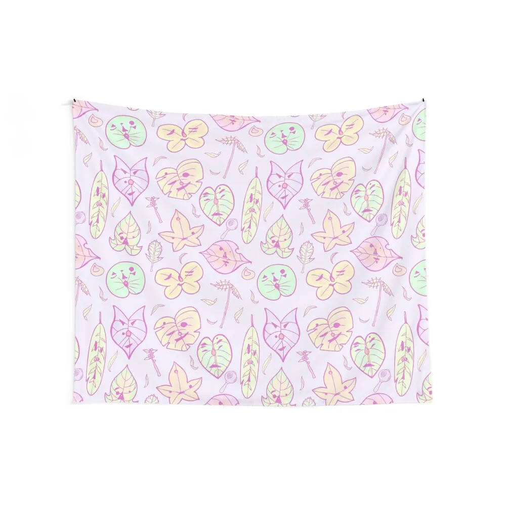 Hestu's Friends (Pastel Purple Ver.) Tapestry Cute Decor Wall Coverings Bedroom Decor Aesthetic Tapestry