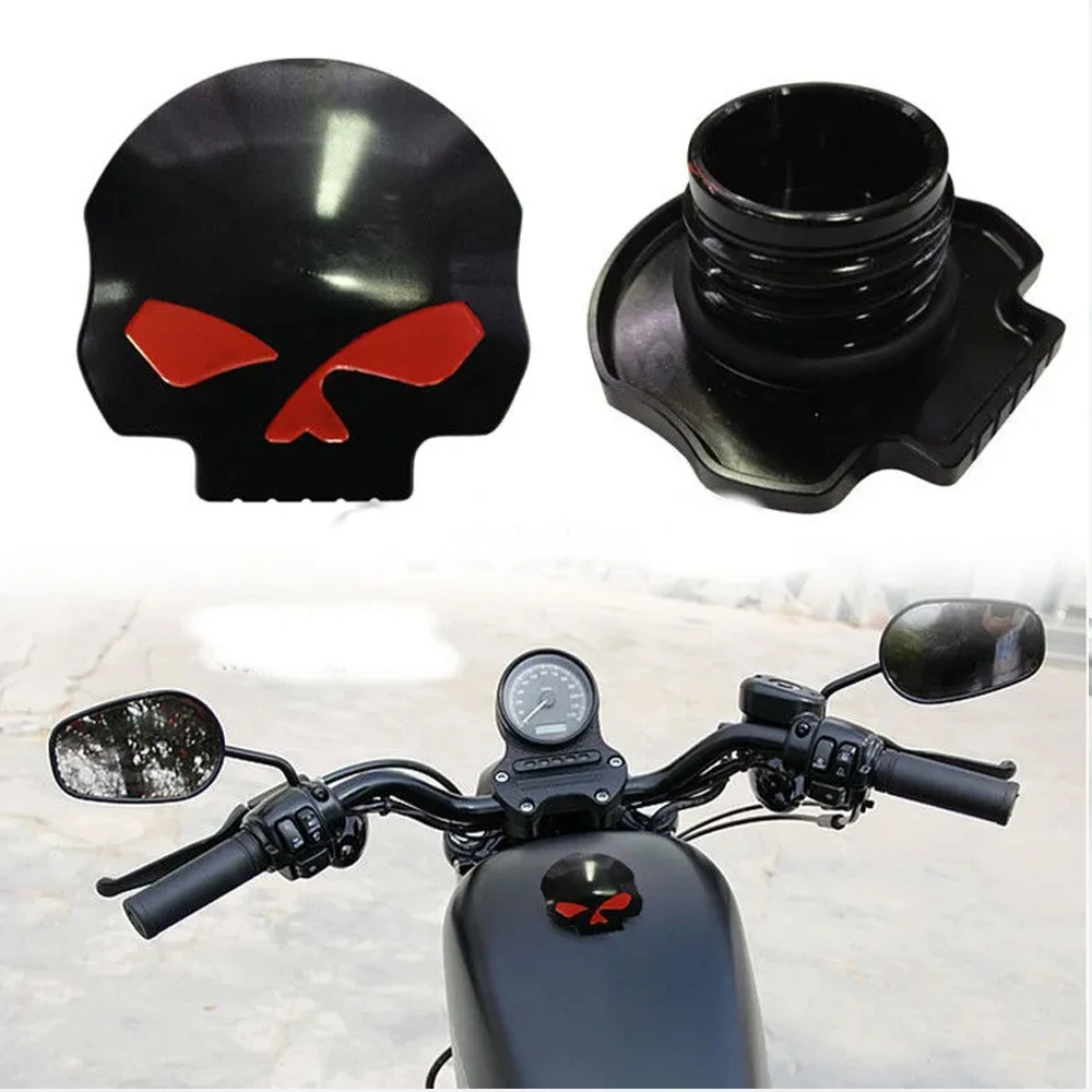 

Motorcycle XL883 XL1200 Dyna Fat Boy Breakout modified skull fuel tank cap