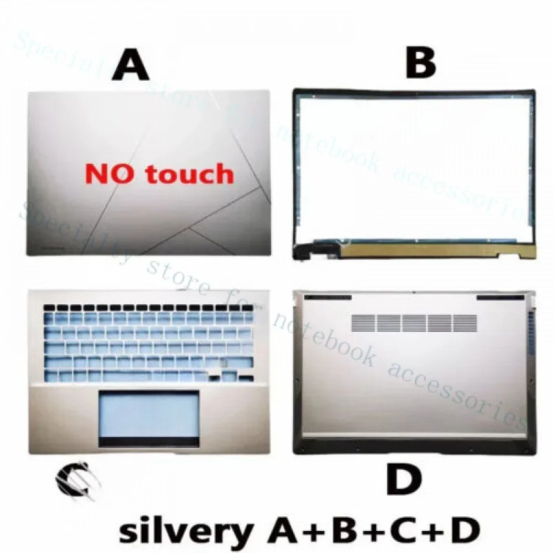 

A +++ для ASUS Zenbook 14 UX3402 UX3402Z задняя крышка ЖК-дисплея для ноутбука A/B/C/D