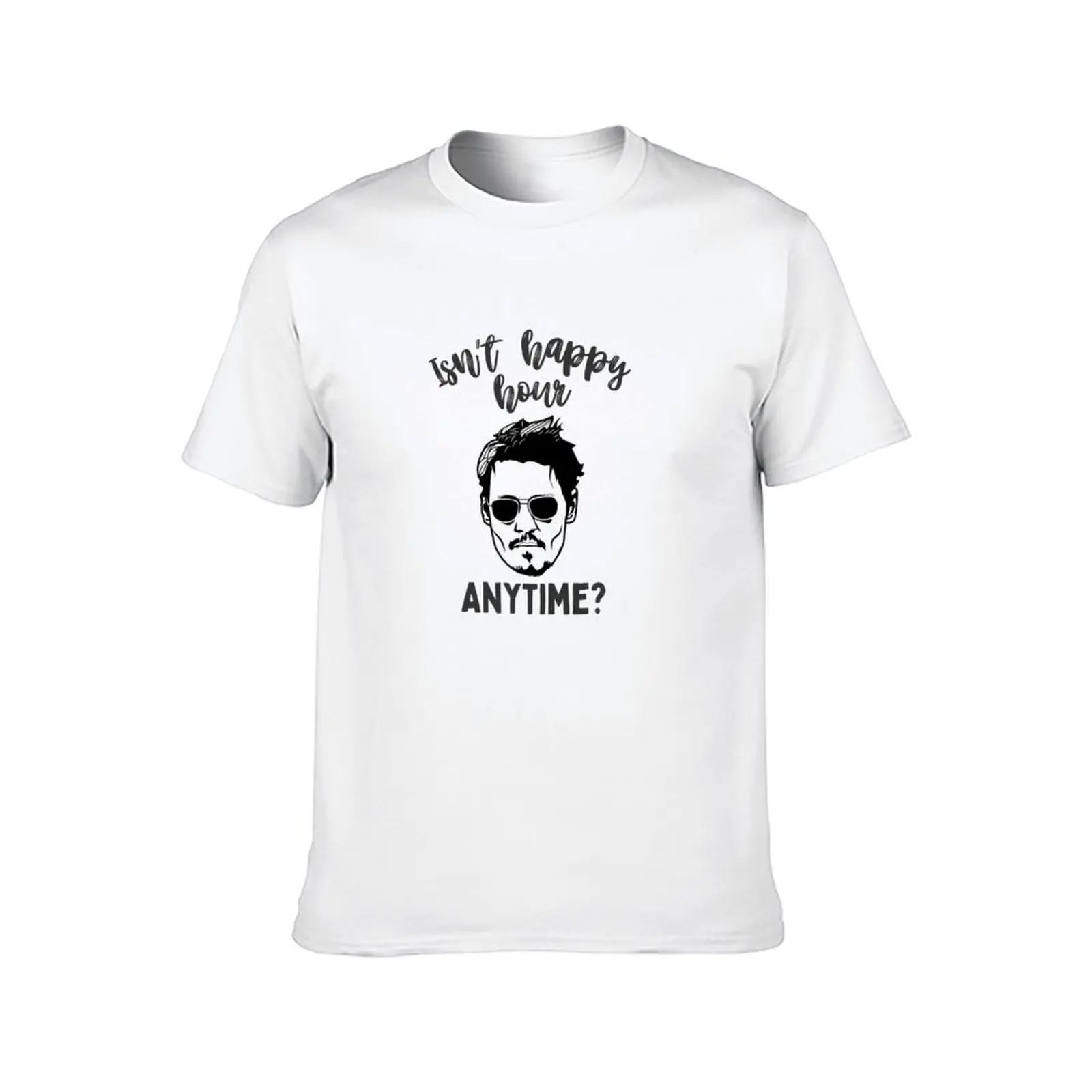 Johnny Depp court trial Amber funny tshirt pirates isn’t happy hour anytime? T-Shirt Blouse mens graphic t-shirts