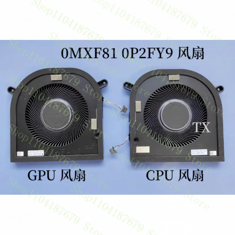

**New Laptop CPU GPU Cooling Fan Cooler For DELL XPS 17 9700 9710 9720 Precision 5750 5760 DC5V 0MXF81 0P2FY9