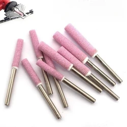 10pcs Chainsaw Sharpener Grinding Stone File 4/4.8/5mm Chains Saw Sharpening Set For Polishing Metals Chainsaw Sharpener Stones