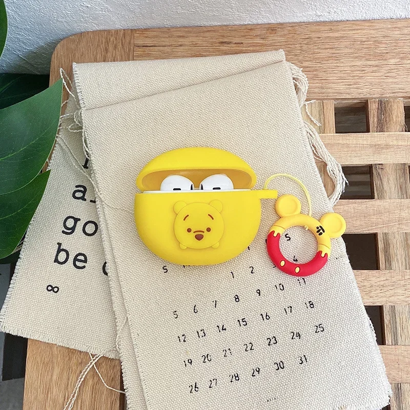 DIY Cartoon Headphone Case For Huawei Freebuds 7i Cute Protective Case For Huawei Freebuds 6i 5i Soft Silicone Protective Cover