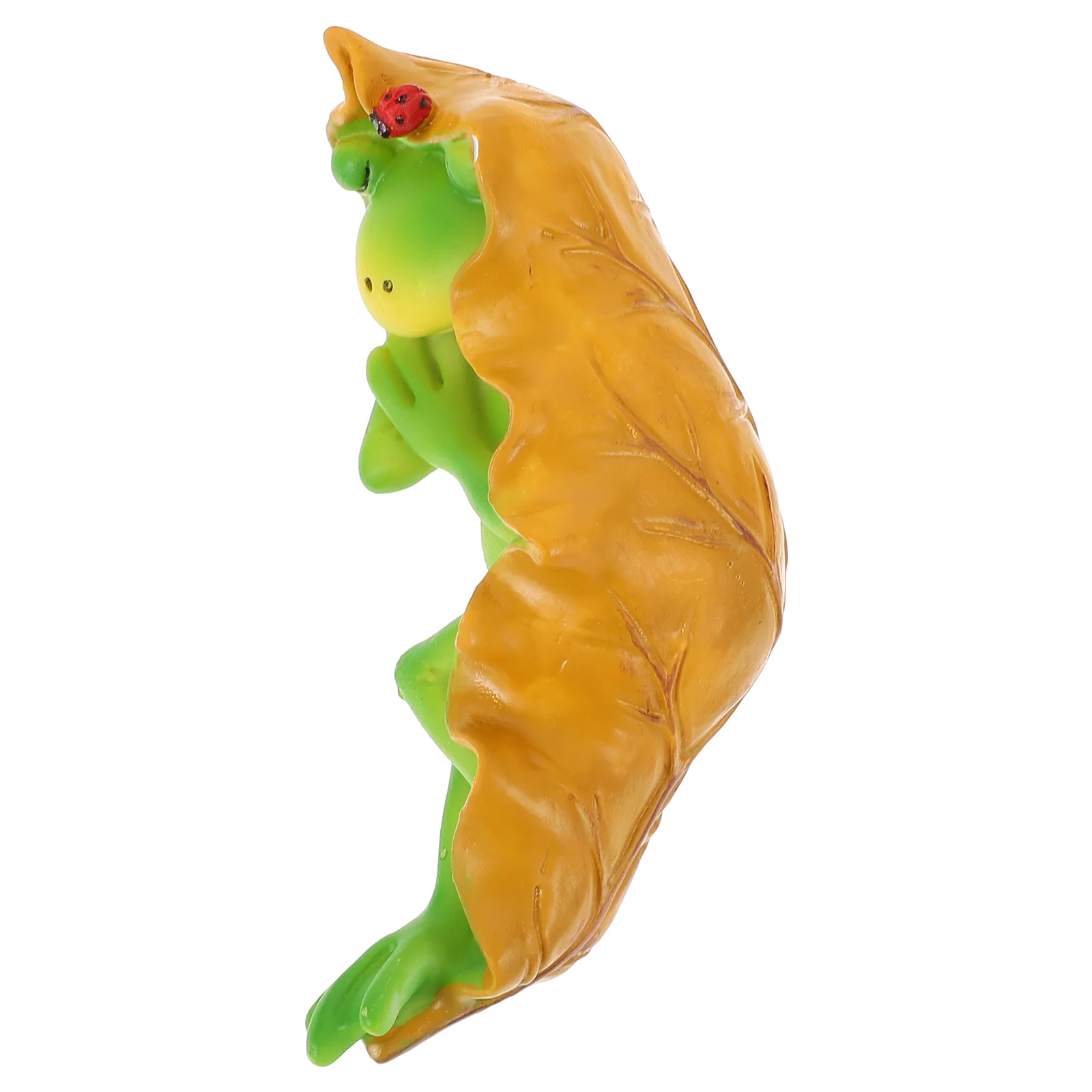

Sleeping Frog Animal Sculpture Garden Decoration Desk Resin Craft Animal Resin Decor Adornment Durable Eco Friendly