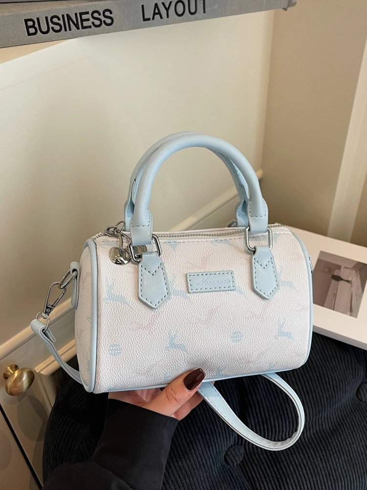 

Trendy Pillow aped Women's Bag 2025 New Faion Versatile Single oulder Crossbody Handheld Boston Bag High Aesthetic Value