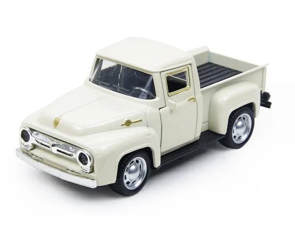 1: 32 Retro Classic Alloy Car Pickup Model samochodu Symulacja odlewu ciśnienno-wytłaczanego ze stopu Odciągany samochód Zabawka Prezenty urodzinowe dla chłopców i dzieci