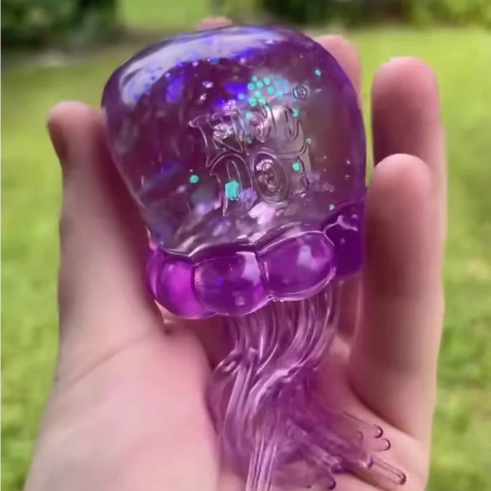 New Jellyfish Squishy Kneading Music Adult Stress Relief Squeeze Sensory Toys Decompression Simulation Jellyfish Party Gift