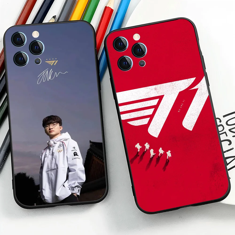 SKT T1 Faker L-LOL Phone Case Silicone Soft For IPhone 16 15 14 13 12 11 X XR Plus Pro Max Plus