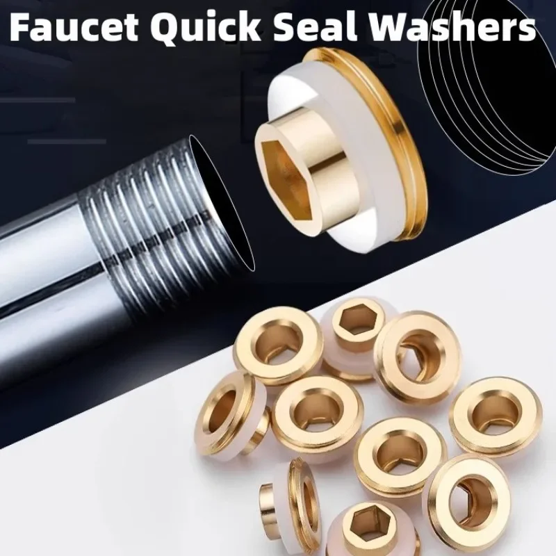 

Герметичная уплотнительная прокладка для смесителя, быстросъемные шайбы, застежка для трубы, Концевая заглушка для крана, аксессуары для крана кухни, ванной, душа, 1 шт.