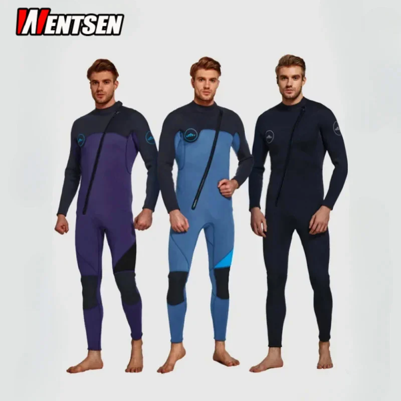 

Sharbat New 3mm Diving Suit Men's Warm Front Zipper Diving Surfing Suit Swimsuit Surfing Suit Dive Skin