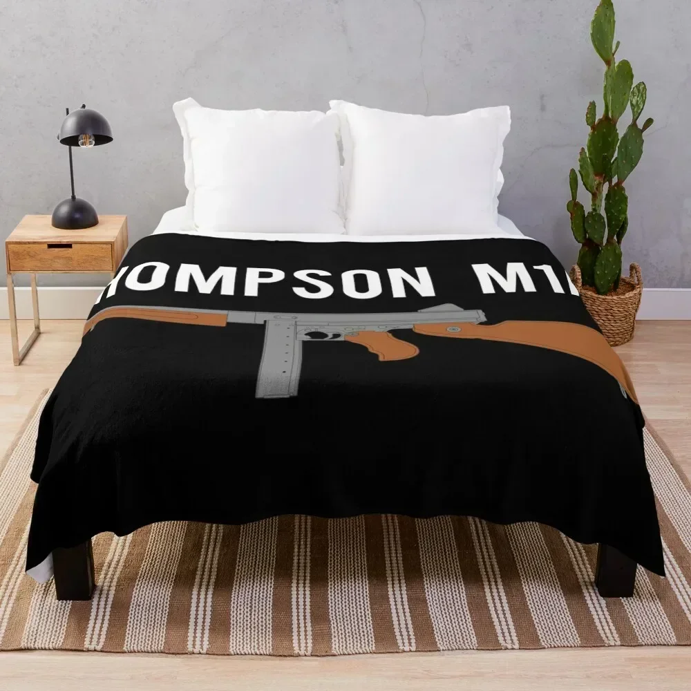 Thompson M1A1 color version Throw Blanket wednesday Heavy Blankets