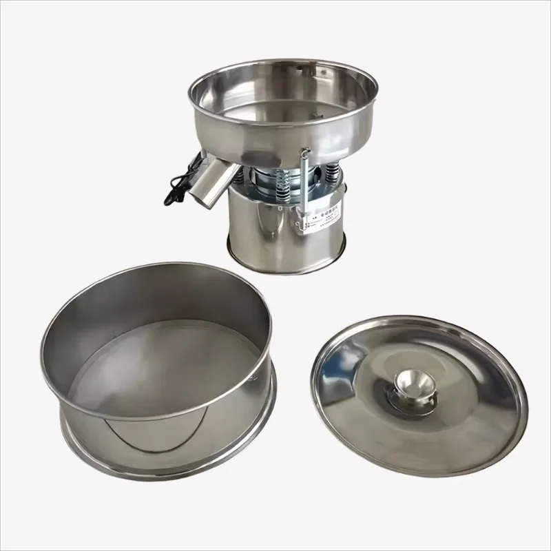 【Recomendación del vendedor】 Máquina de tamizado de tamiz vibratorio de tamiz de polvo líquido eléctrico de 20 cm de diámetro