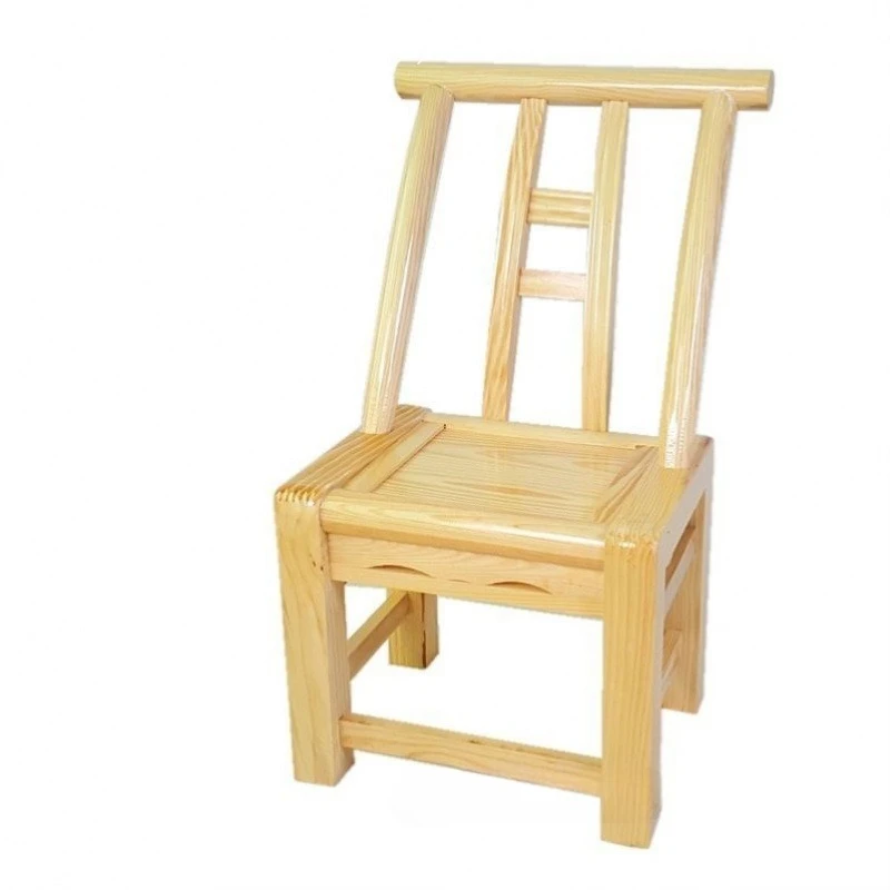 

Bamboo chair home vintage casual stool small square stool rattan chair woven elderly backrest nostalgic vintage wood