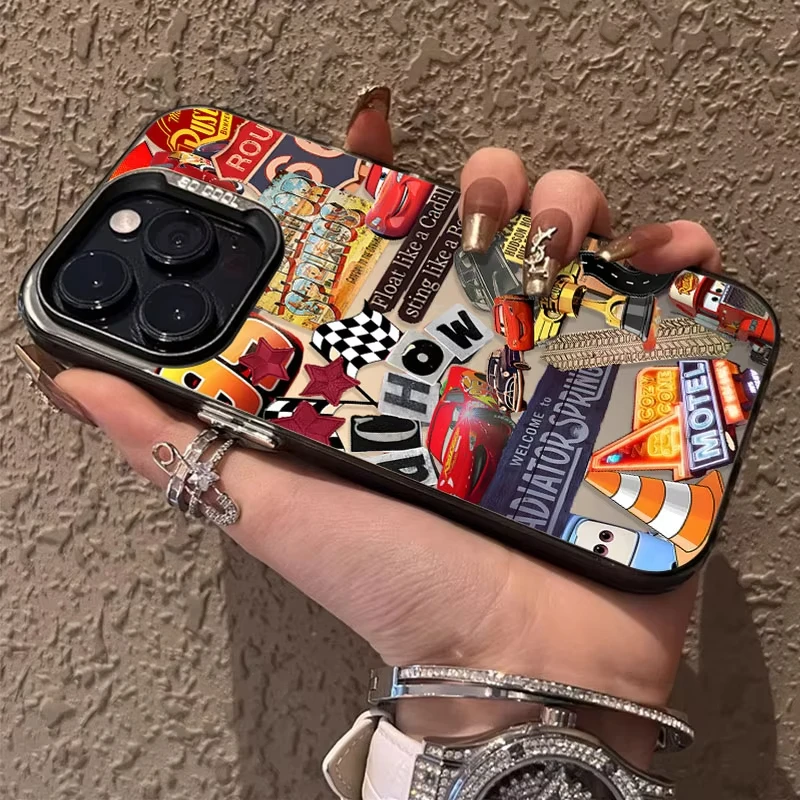 Lightning McQueen 95 Cars Handyhülle für iPhone 17 16e 16 15 14 13 12 11 mini Pro Max X XR Air Plus Sturzsichere Matte Rückseite