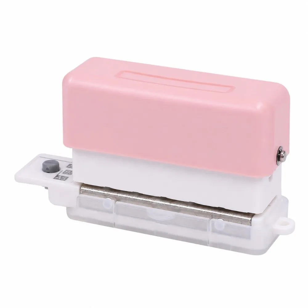 ABS 6 Hole Paper Punch Practical Translucent Design Handheld Mini Puncher 5.5mm Hole Diameter Mini Size Manual Puncher Planner