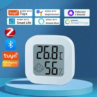 Tuya Zigbee 3.0 Temperature Humidity Sensor LCD Digital Display Works with Smart Life APP Remote Control Thermometer Hygrometer
