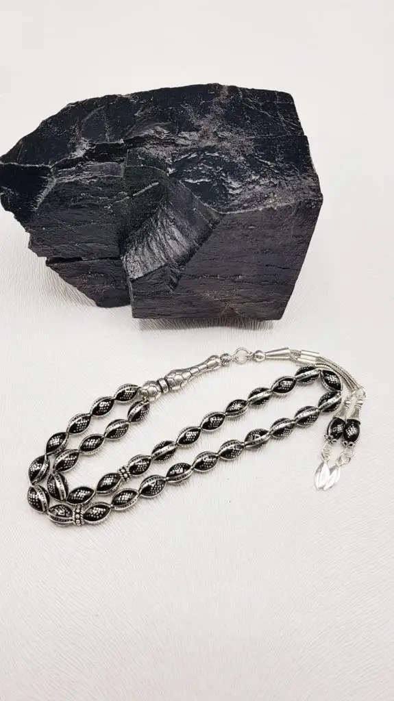 OLTU stone intensive silver processing rosary